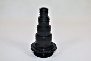 1.5″ BSP 4 Stepped Black Threaded Hosetail by eco filtration