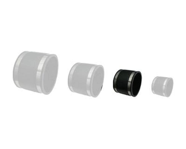 Flexable connector (rubber pvc) 1.25 inch to 4 inch with clips