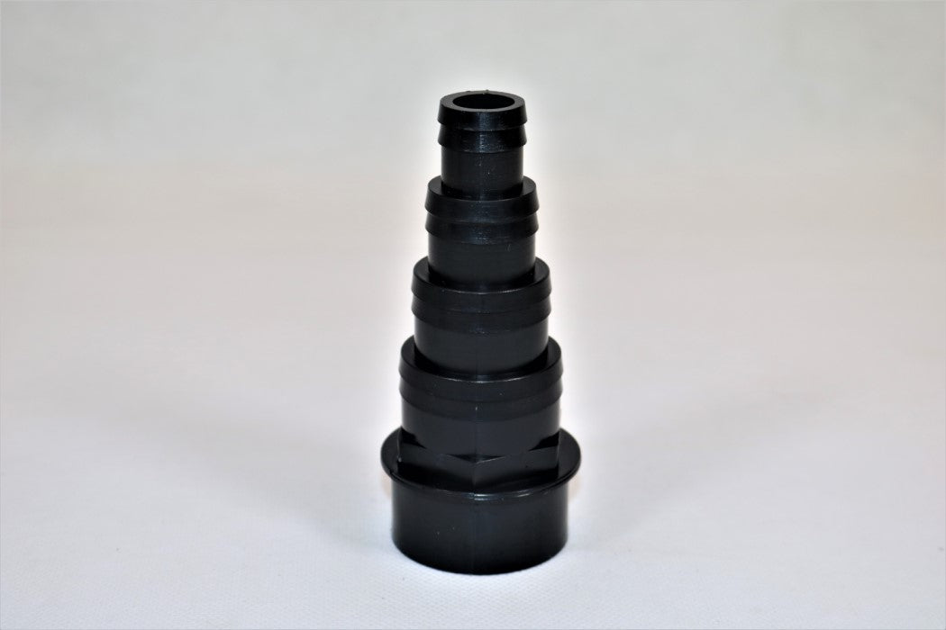 43mm/1.5" Solvent Weld 4 Stepped Hosetail (Black) by eco filtration